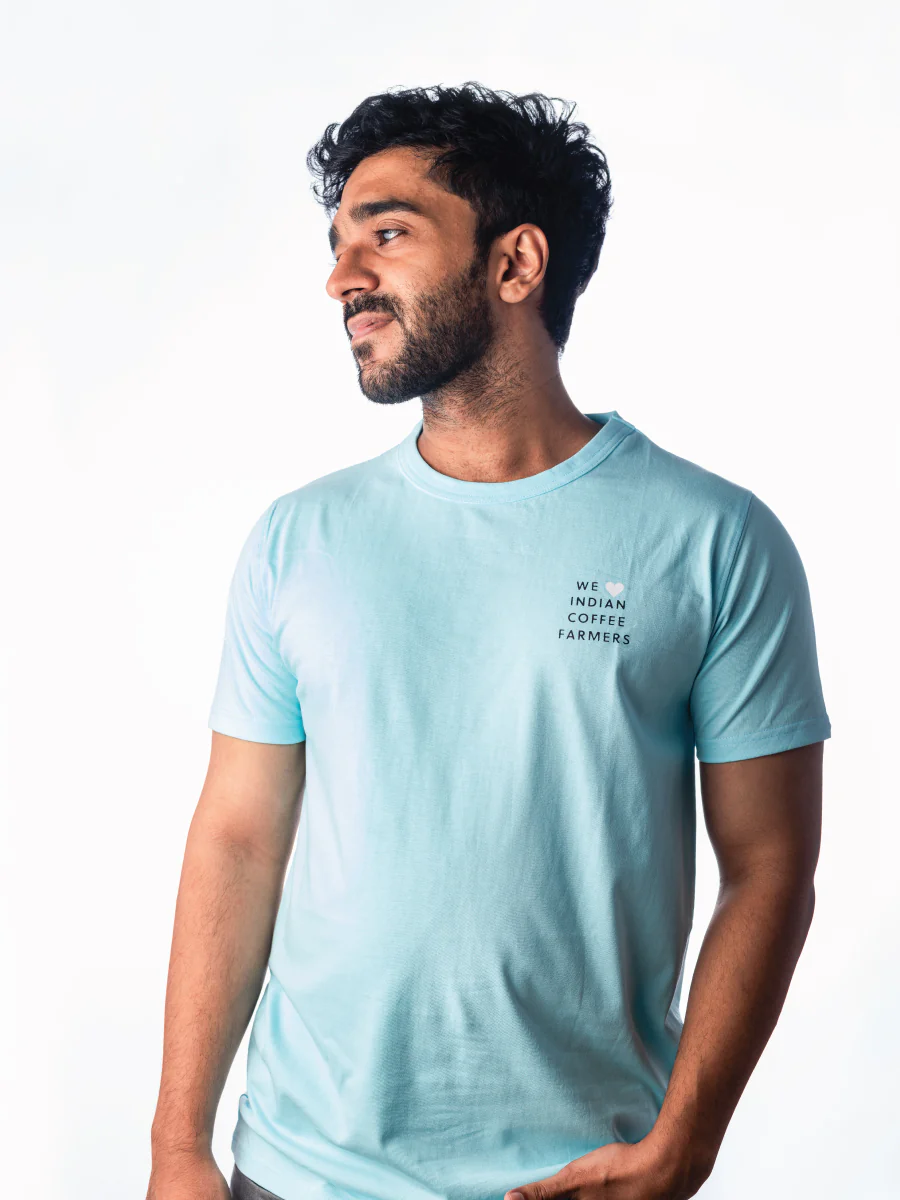 COFFEE T-SHIRT Blue (Mokapot) - Image 3
